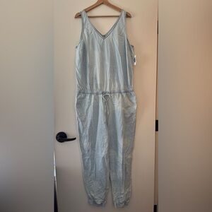 Old Navy Sky Blue Sleeveless Jumpsuit